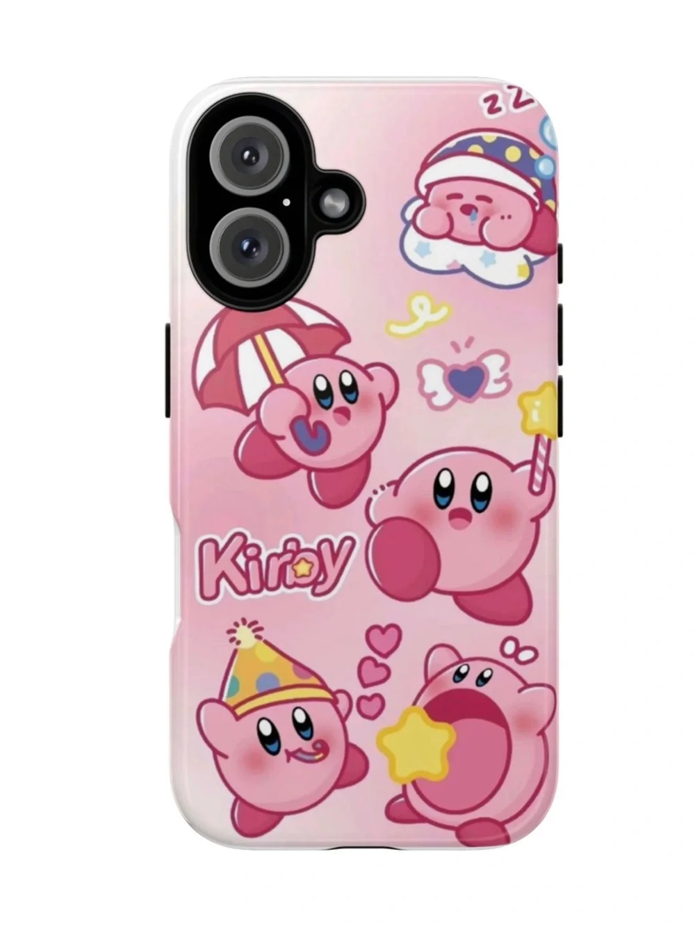 Nintendo Kirby Cute Decorative Pink Glossy Phone Case